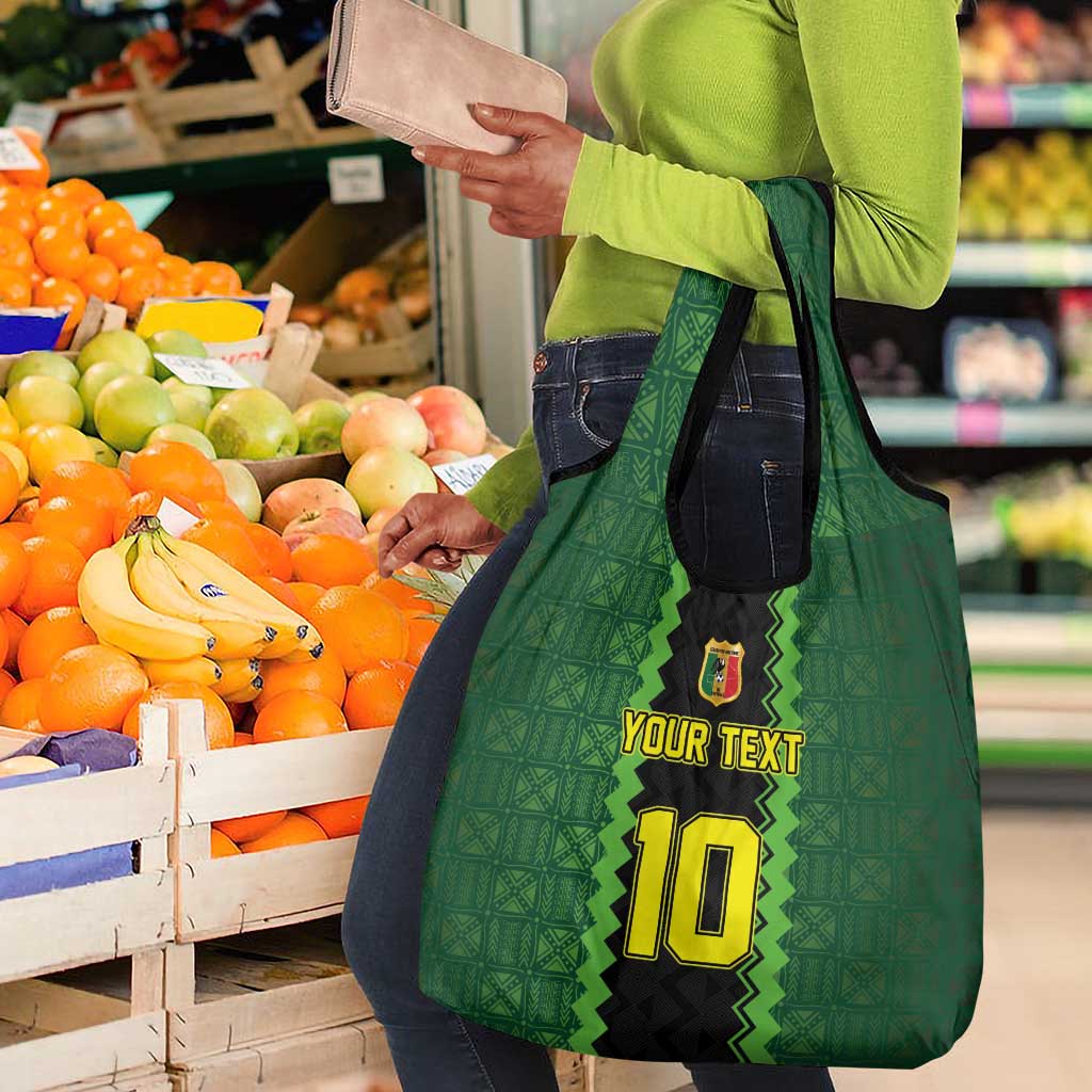 Custom Mali Football Grocery Bag Les Aigles-Green, Gold & Red