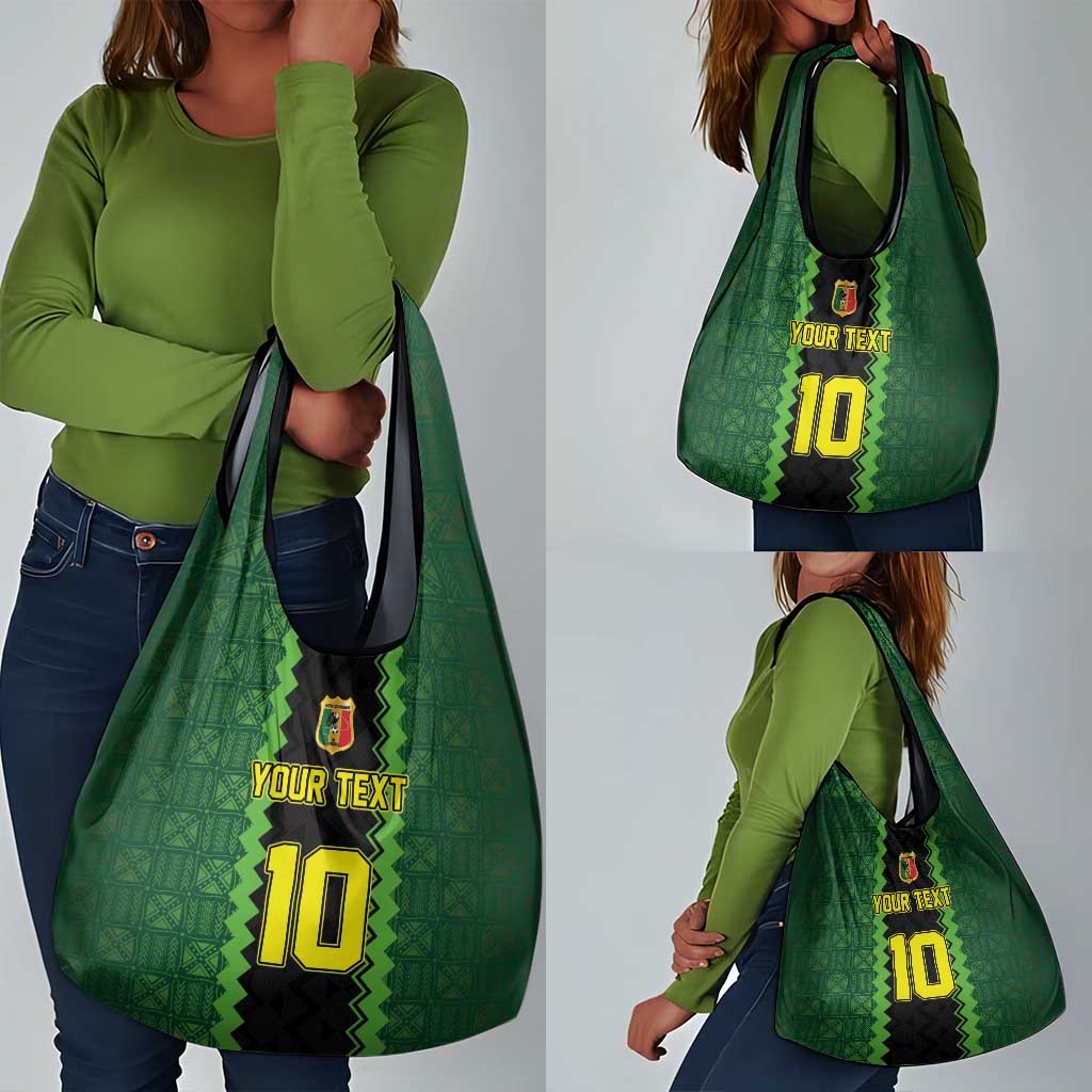 Custom Mali Football Grocery Bag Les Aigles-Green, Gold & Red