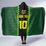 Custom Mali Football Hooded Blanket Les Aigles-Green, Gold & Red