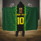 Custom Mali Football Hooded Blanket Les Aigles-Green, Gold & Red