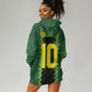 Custom Mali Football Hoodie Dress Les Aigles-Green, Gold & Red