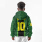 Custom Mali Football Kid Hoodie Les Aigles-Green, Gold & Red