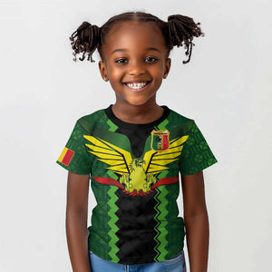 Custom Mali Football Kid T shirt Les Aigles-Green, Gold & Red