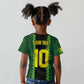Custom Mali Football Kid T shirt Les Aigles-Green, Gold & Red