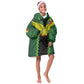 Custom Mali Football Kid Wearable Blanket Hoodie Les Aigles-Green, Gold & Red