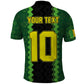 Custom Mali Football Polo Shirt Les Aigles-Green, Gold & Red