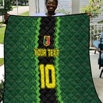 Custom Mali Football Quilt Les Aigles-Green, Gold & Red