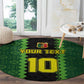 Custom Mali Football Round Carpet Les Aigles-Green, Gold & Red
