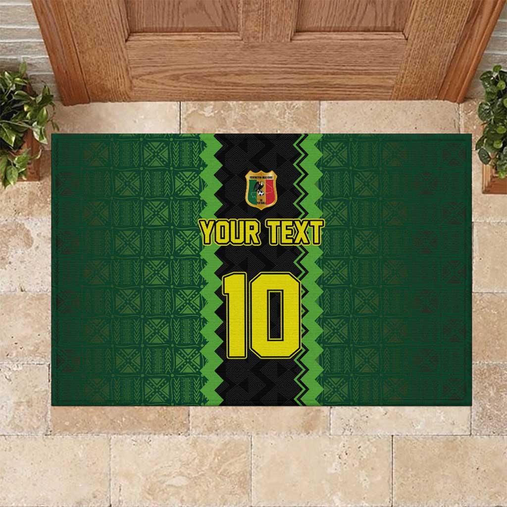 Custom Mali Football Rubber Doormat Les Aigles-Green, Gold & Red