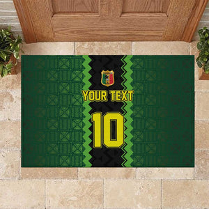 Custom Mali Football Rubber Doormat Les Aigles-Green, Gold & Red