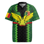 Custom Mali Football Rugby Jersey Les Aigles-Green, Gold & Red