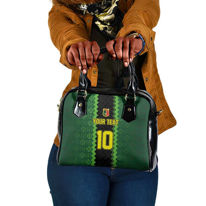 Custom Mali Football Shoulder Handbag Les Aigles-Green, Gold & Red