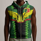 Custom Mali Football Sleeveless Zip Hoodie Les Aigles-Green, Gold & Red - African Pride