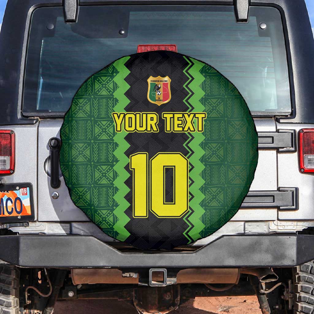 Custom Mali Football Spare Tire Cover Les Aigles-Green, Gold & Red