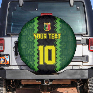 Custom Mali Football Spare Tire Cover Les Aigles-Green, Gold & Red