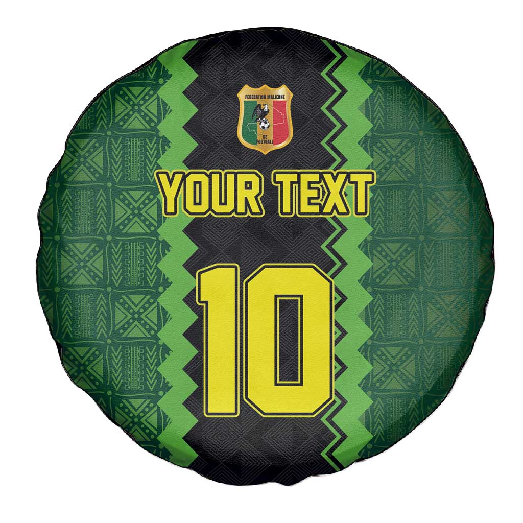 Custom Mali Football Spare Tire Cover Les Aigles-Green, Gold & Red