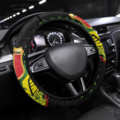 Mali Football Steering Wheel Cover Les Aigles-Green, Gold & Red