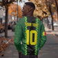 Custom Mali Football Sweatshirt Les Aigles-Green, Gold & Red