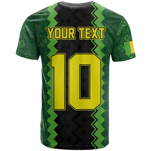 Custom Mali Football T shirt Les Aigles-Green, Gold & Red