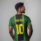 Custom Mali Football T shirt Les Aigles-Green, Gold & Red