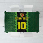 Custom Mali Football Tablecloth Les Aigles-Green, Gold & Red