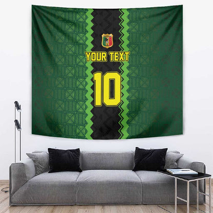 Custom Mali Football Tapestry Les Aigles-Green, Gold & Red