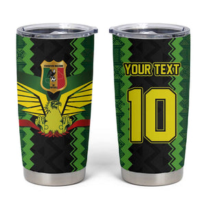 Custom Mali Football Tumbler Cup Les Aigles-Green, Gold & Red