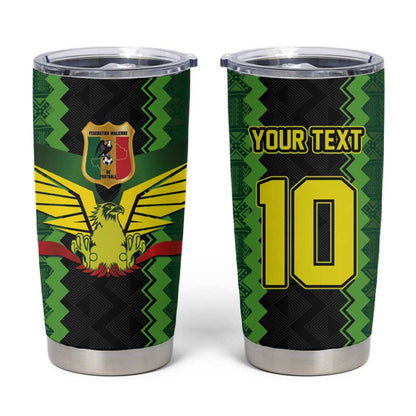 Custom Mali Football Tumbler Cup Les Aigles-Green, Gold & Red