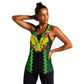 Custom Mali Football Women Racerback Tank Les Aigles-Green, Gold & Red