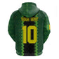 Custom Mali Football Zip Hoodie Les Aigles-Green, Gold & Red
