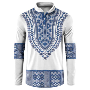 Cape Verde Button Sweatshirt Pano di Terra Dashiki Style