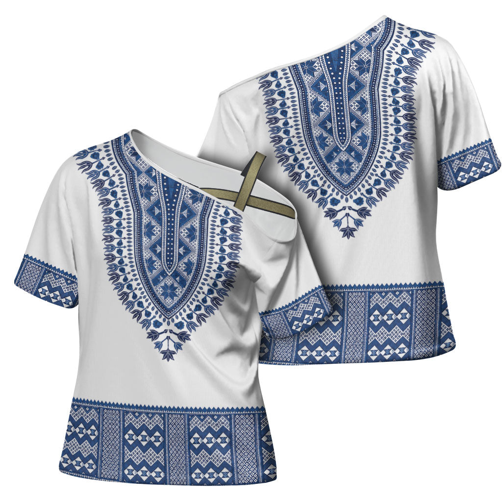 Cape Verde Cross Shoulder Shirt Pano di Terra Dashiki Style