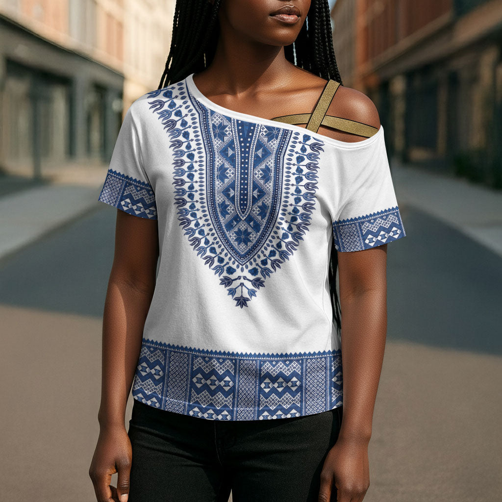 Cape Verde Cross Shoulder Shirt Pano di Terra Dashiki Style