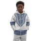 Cape Verde Kid Hoodie Pano di Terra Dashiki Style