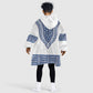 Cape Verde Kid Wearable Blanket Hoodie Pano di Terra Dashiki Style