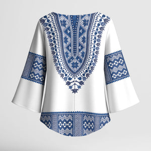 Cape Verde Kimono Sleeve Blouse Pano di Terra Dashiki Style