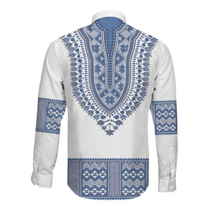 Cape Verde Long Sleeve Button Shirt Pano di Terra Dashiki Style