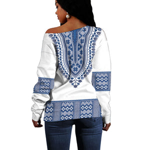 Cape Verde Off Shoulder Sweater Pano di Terra Dashiki Style
