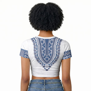 Cape Verde Raglan Cropped T shirt Pano di Terra Dashiki Style
