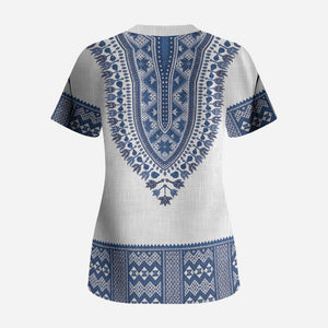 Cape Verde Scrub Top Pano di Terra Dashiki Style