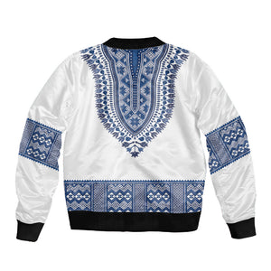 Cape Verde Sleeve Zip Bomber Jacket Pano di Terra Dashiki Style