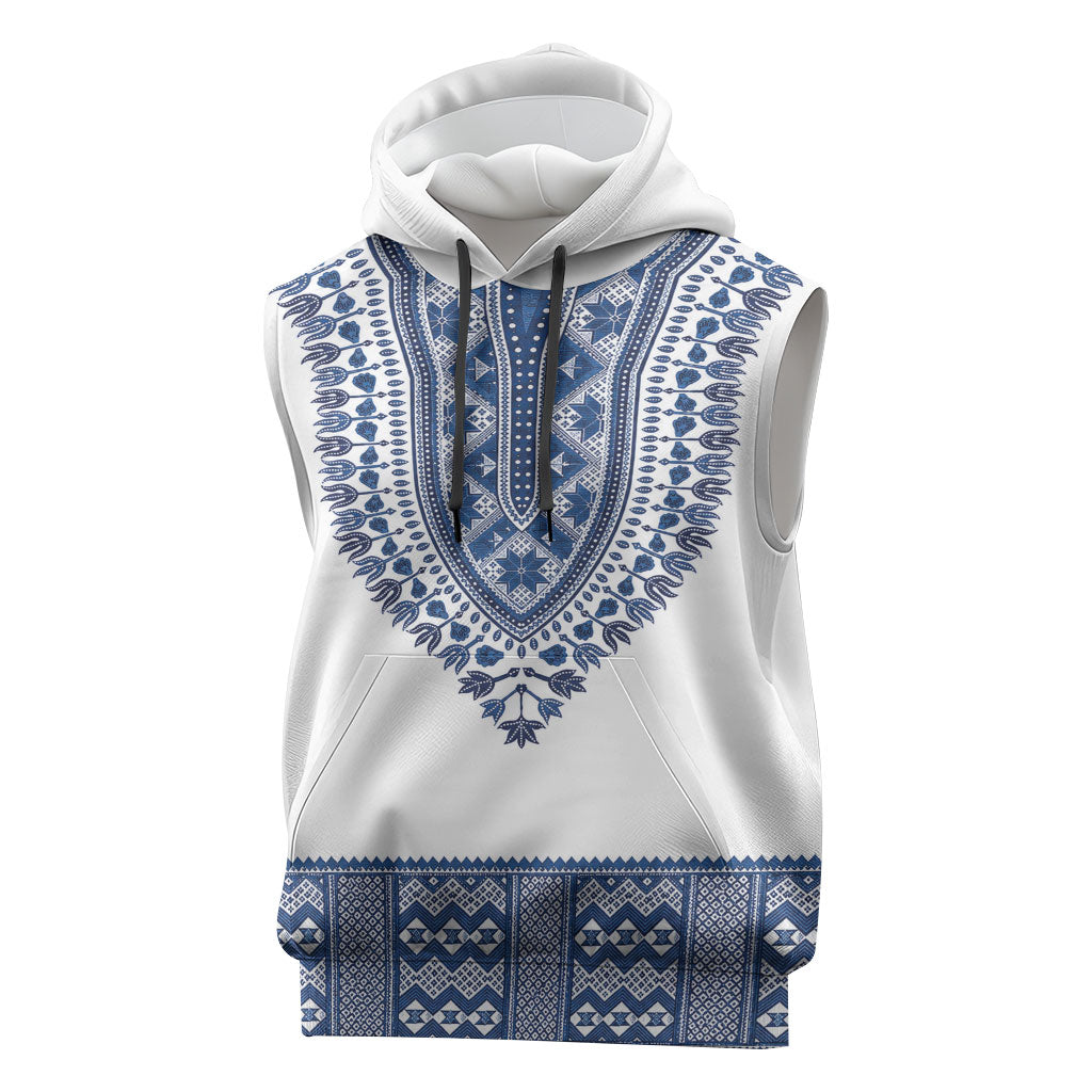 Cape Verde Sleeveless Hoodie Pano di Terra Dashiki Style