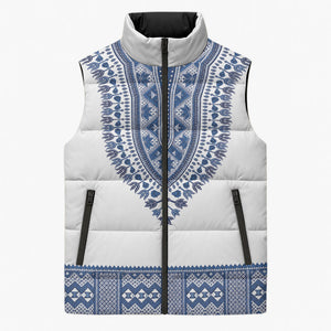Cape Verde Sleeveless Puffer Jacket Pano di Terra Dashiki Style