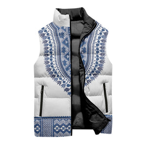 Cape Verde Sleeveless Puffer Jacket Pano di Terra Dashiki Style