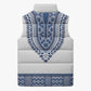 Cape Verde Sleeveless Puffer Jacket Pano di Terra Dashiki Style
