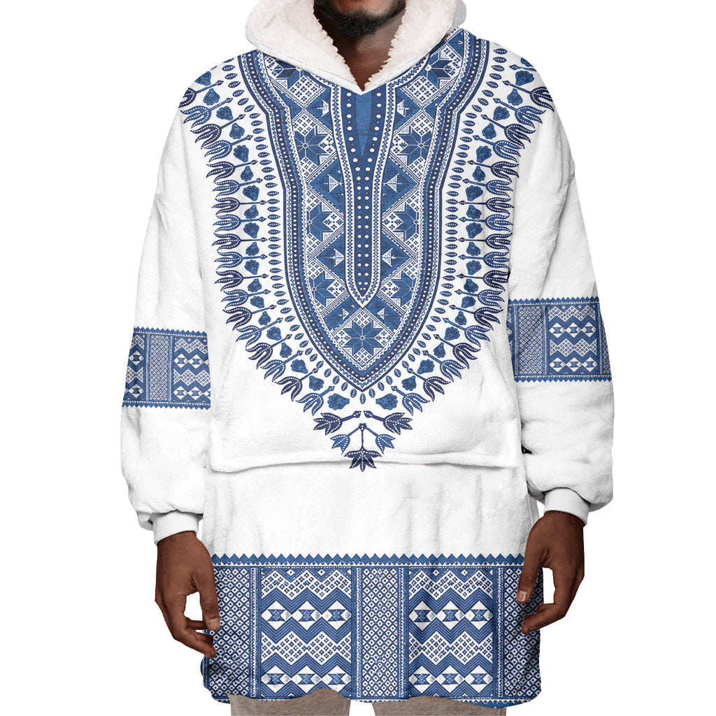 Cape Verde Wearable Blanket Hoodie Pano di Terra Dashiki Style