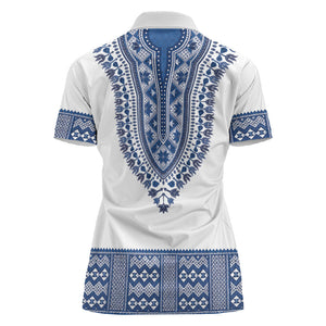 Cape Verde Women Polo Shirt Pano di Terra Dashiki Style