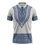 Cape Verde Zipper Polo Shirt Pano di Terra Dashiki Style