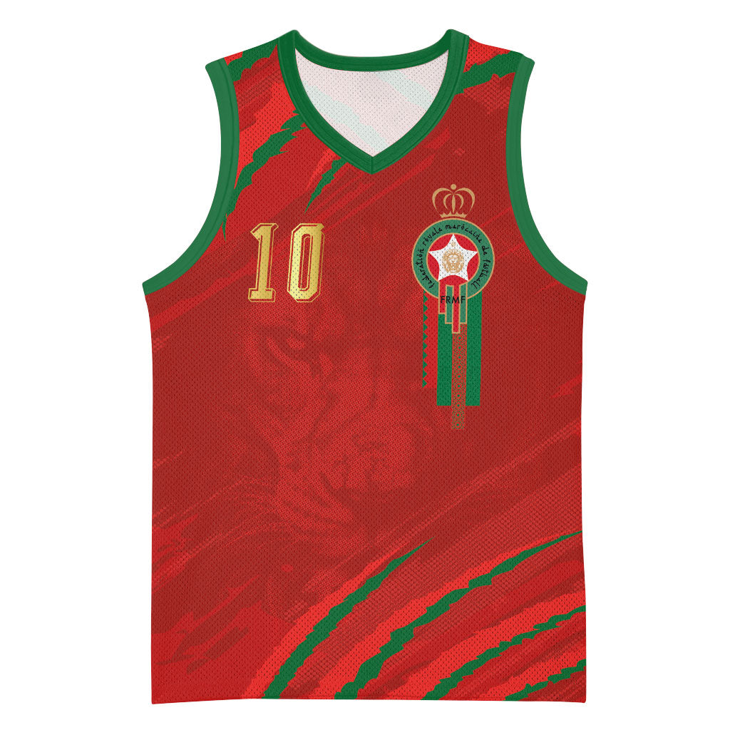 Custom Morocco National Football Basketball Jersey Atlas Lions-Claws