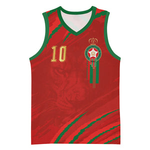 Custom Morocco National Football Basketball Jersey Atlas Lions-Claws
